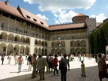Innenhof des Schlosses auf dem Wawel